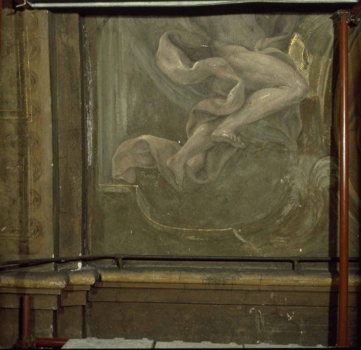 affreschi di Corrado Giaquinto prima del restauro