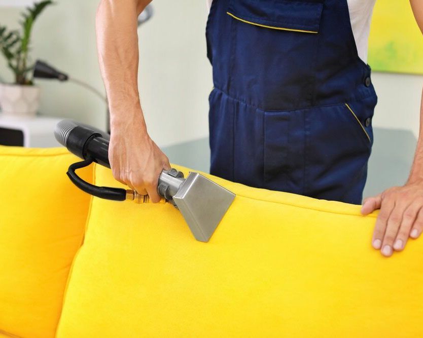 Revitalising a Yellow Sofa with Professional Cleaning Services - Expert Cleaner in Byron Bay