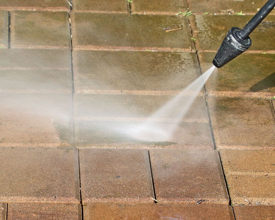 Revitalizing Outdoor Spaces with Expert Pressure Washing on a Brick Floor - Professional Cleaner in Bangalow