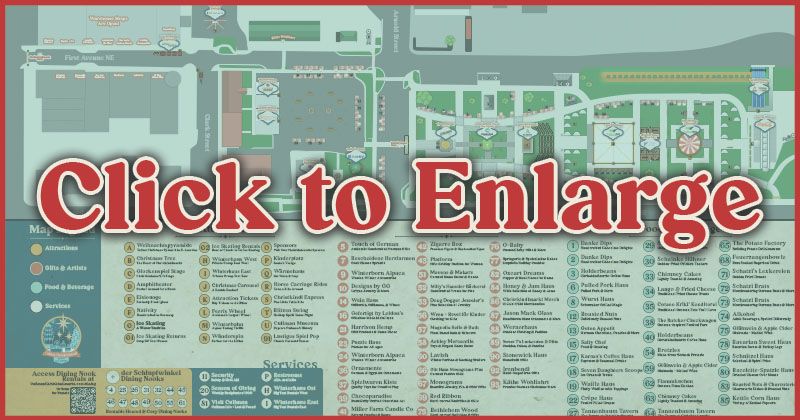 Festival map with text 