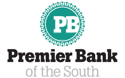 The logo for the premier bank of the south