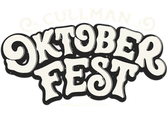 A black and white logo for oktoberfest on a white background.