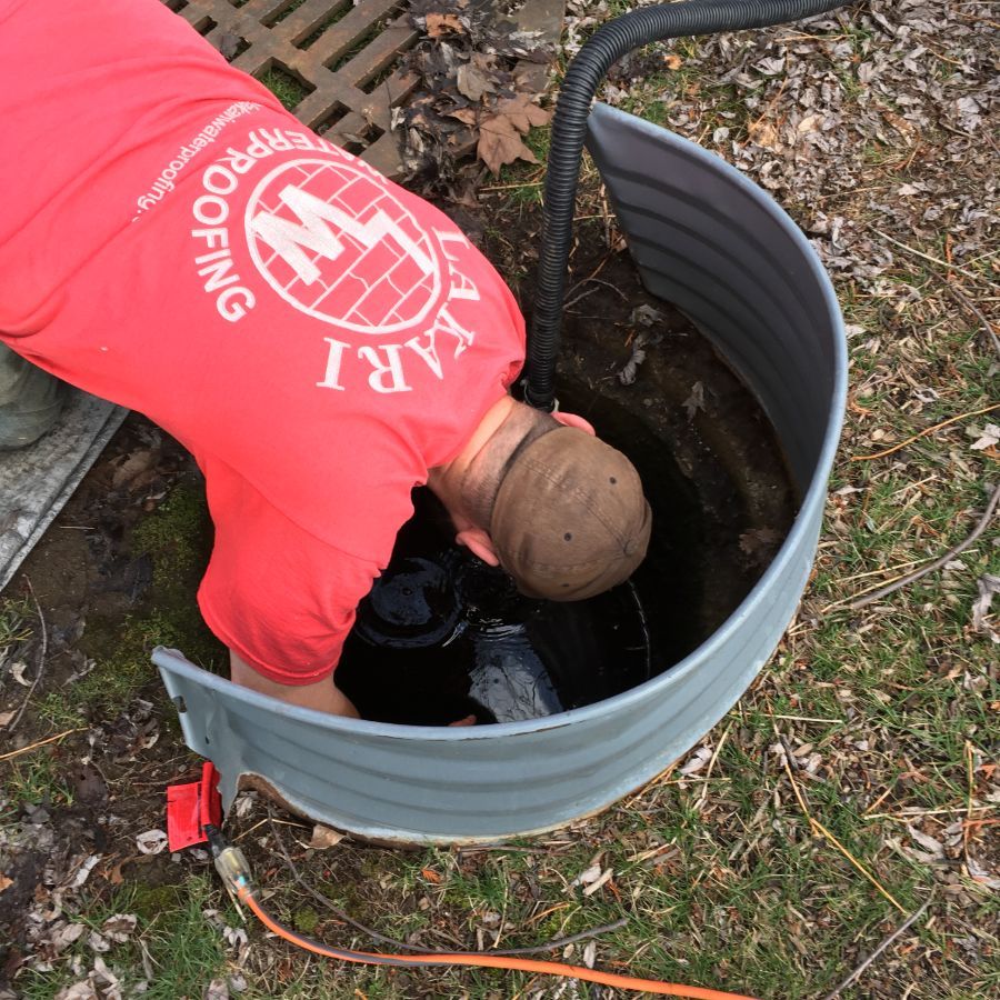 French drain contractor from LaKari Waterproofing working