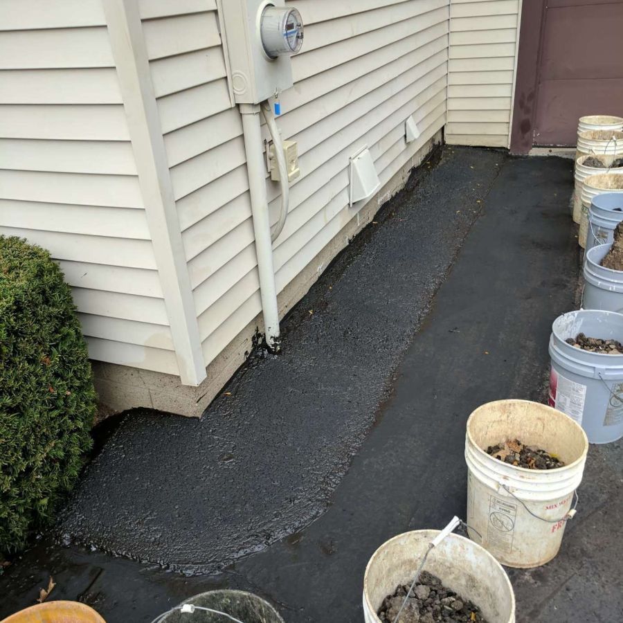 Waterproofing done by our French drain contractor