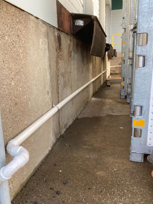 Damp concrete in Erie, PA basement