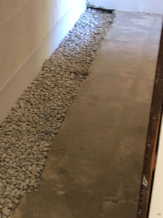 Basement waterproofing done by our French drain contractor