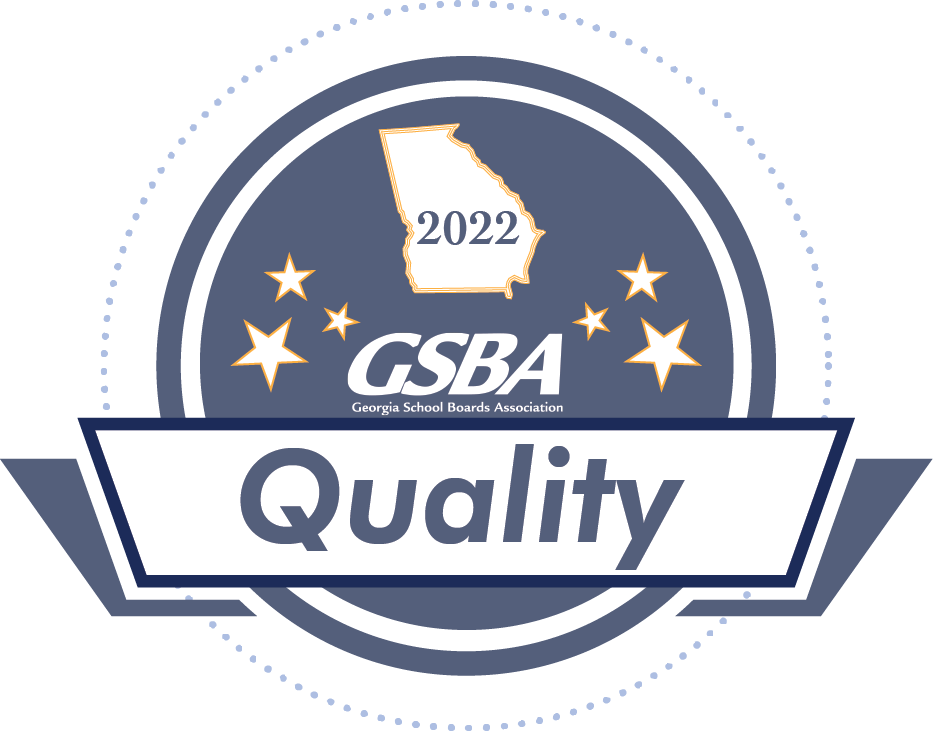 A gsba quality badge for 2022 with a map of georgia on it.
