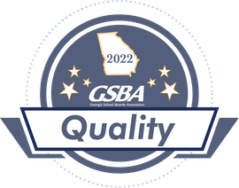 A gsba quality badge for 2022 with a map of georgia on it.