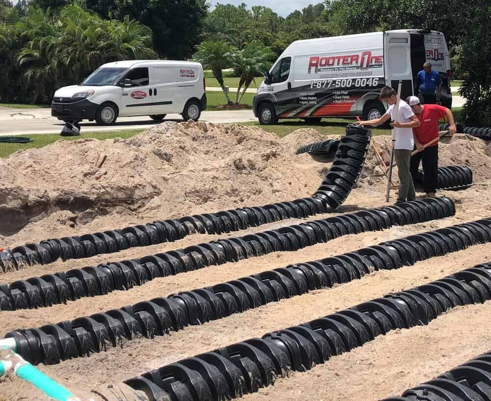 Septic Drain Field Installation by Rooter One