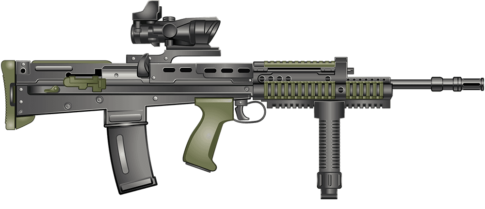 image of an SA80 rifle