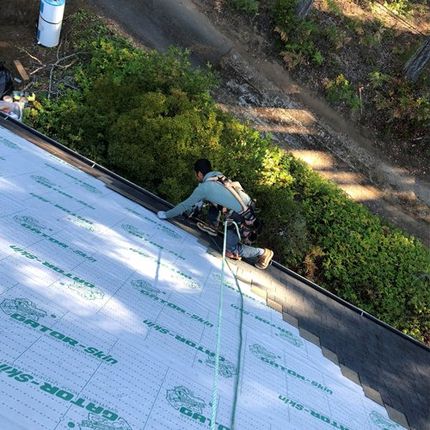 Man Wearing Yellow Cap – Shelton, WA – Martinez Roofing NW LLC