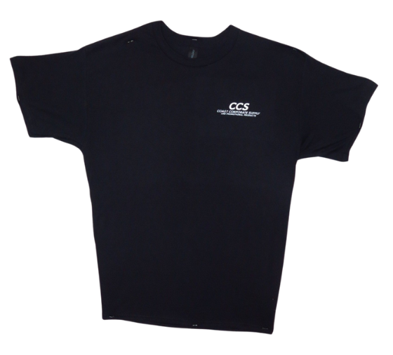 Black t-shirt with 