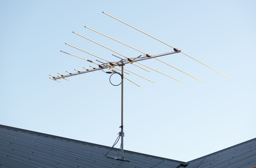 A Television Antenna on a Rooftop — BTV Antenna & Data in Coonarr, QLD