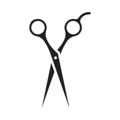 a pair of scissors on a white background .