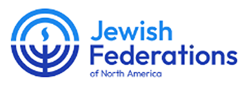 the logo for the jewish federations of north america