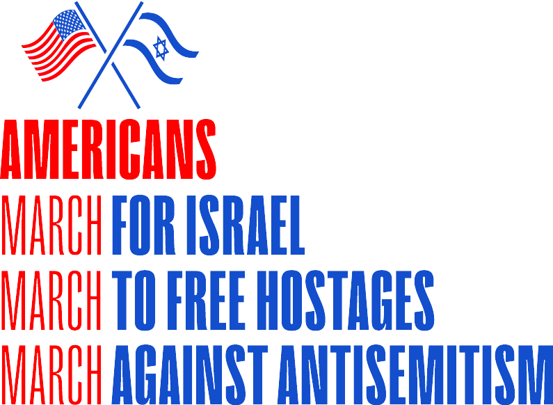 Logo of  americans march for israel 