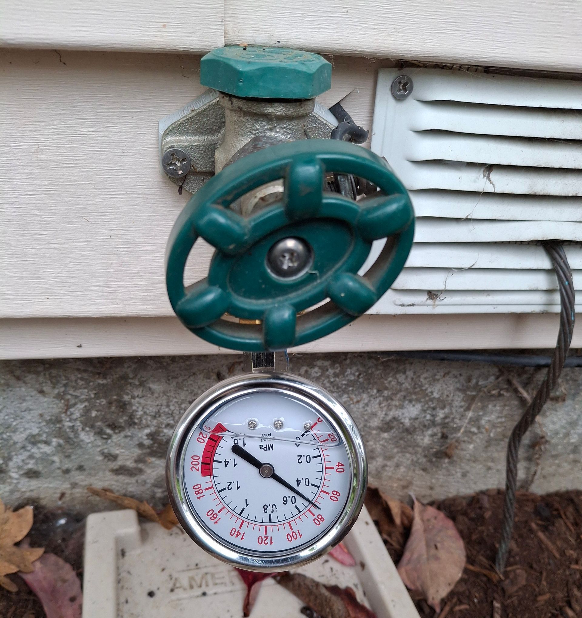 Your homes water pressure should be between 40 and 80 psi