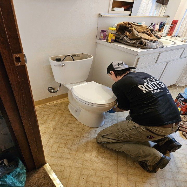 Setting a new toilet
