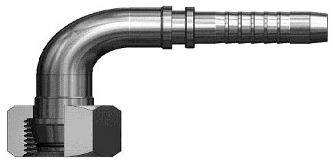 Schlauchverschraubung 90° mit metrischer Mutter Schlauchverschraubung 90° mit metrischer Mutter