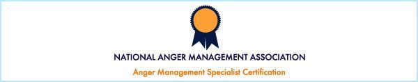 A logo for the national anger management association