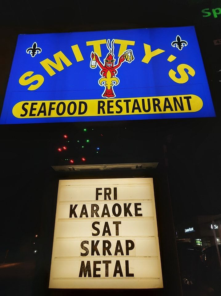 Fresh Seafood Restaurant - Sign that Said Friday Night Karaoke - Kenner, LA