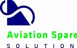 Logo for Aviation Spare Solution: Blue symbol with green text,