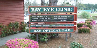 Bay Optical Sign — Designer Frames in North Bend, OR