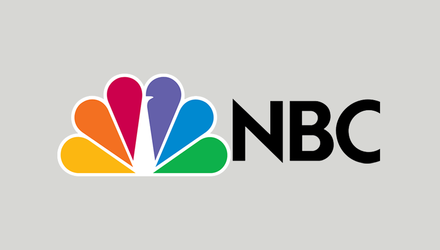 The nbc logo has a rainbow colored bird on it.
