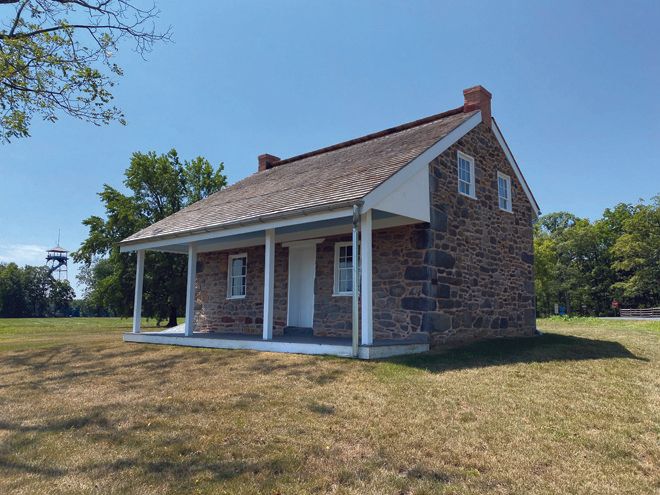 The restored Warfield House, Gettysburg (Author Photo)