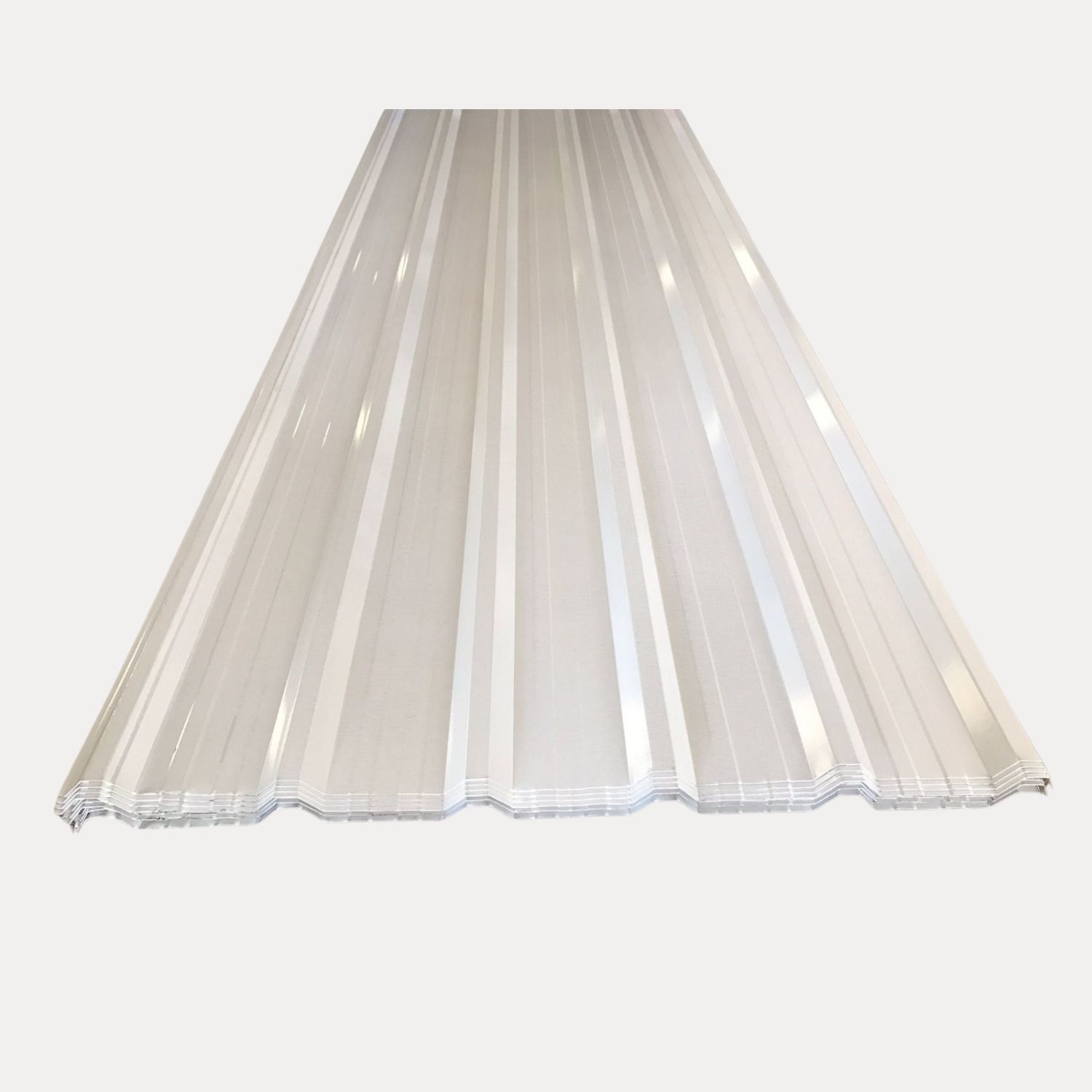 Lámina para techo de plástico corrugado y translúcido.