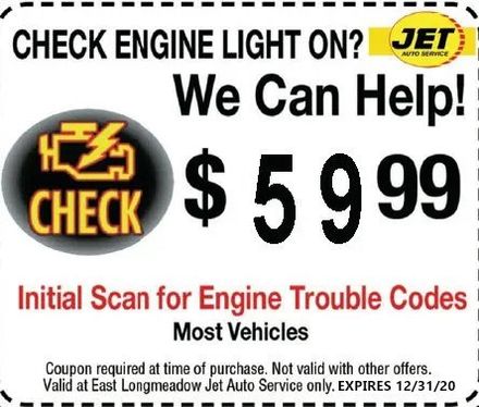 Check Engine Light Coupon - Auto Repair