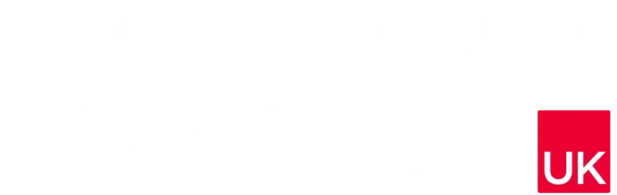 Logotipo quadrado vermelho com a inscrição