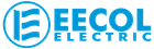 A logo for EECOL Electric with a stylized E in a blue circle.