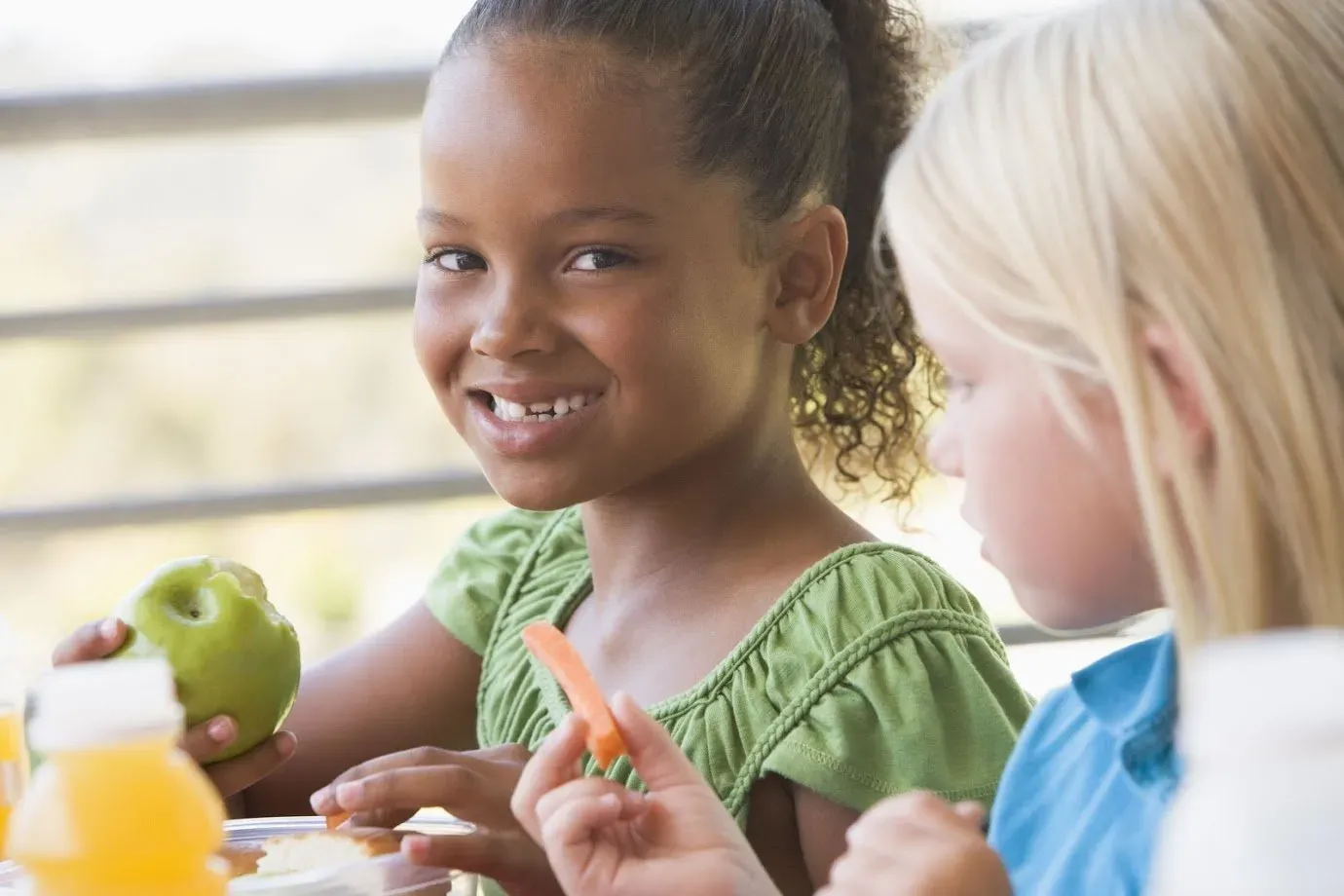 Children Eating Fruits — Runcorn, QLD — Runcorn Dental Children Eating Fruits — Runcorn, QLD — Runcorn Dental