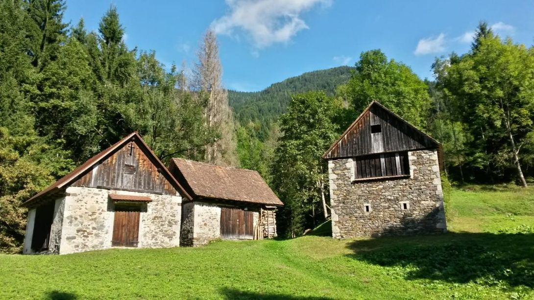 paese di montagna con offerta di vendita di case in Carnia