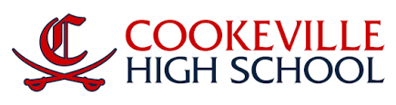 A logo for cookeville high school with two crossed swords