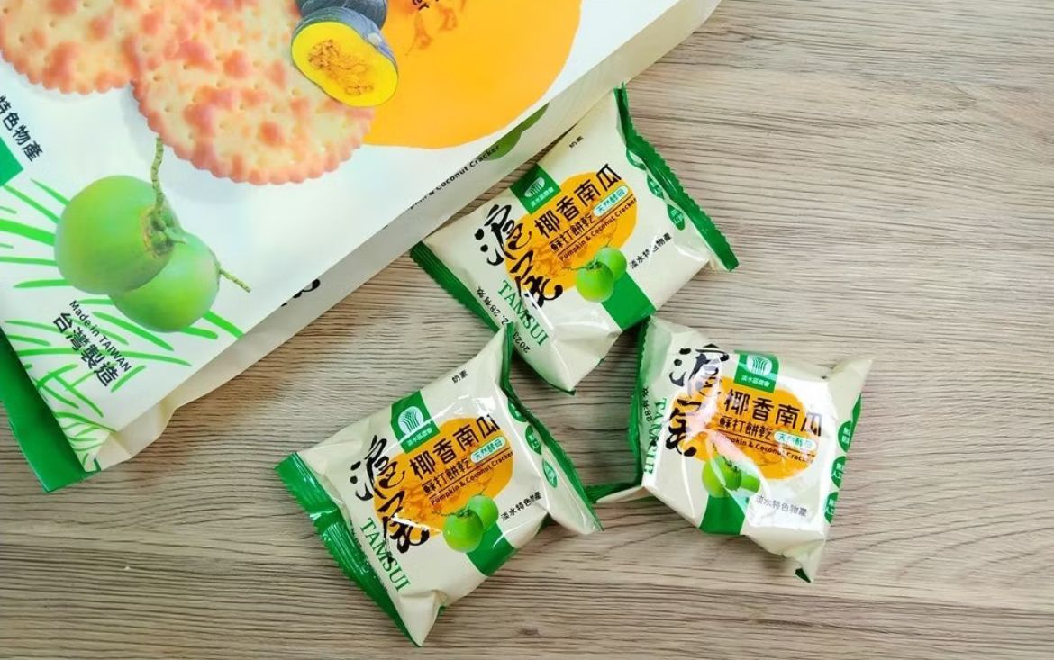 滬尾椰香南瓜蘇打餅