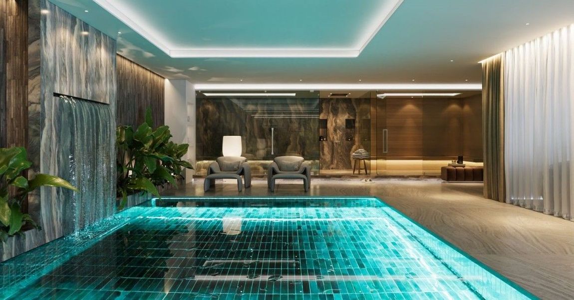 centro benessere con illuminazione led