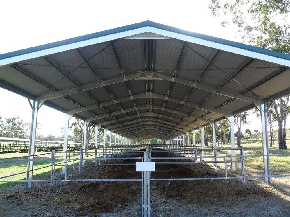 large rural shed kit erected with no floor— Northern Rivers Sheds in South Lismore, NSW