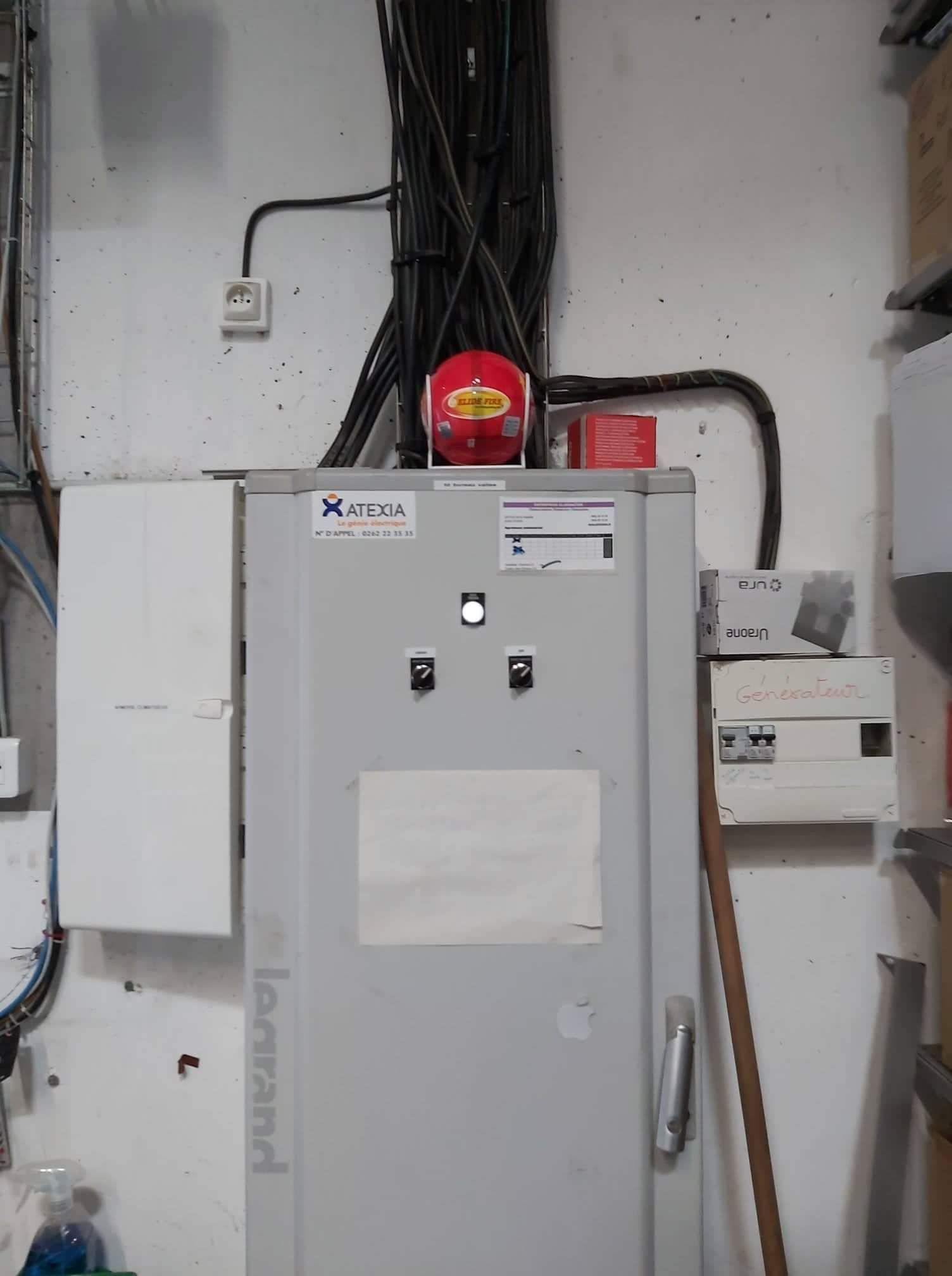 Elide brandblusserbal project in technische ruimte