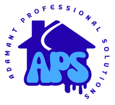QUALITY, DEPENDABILITY, A blue logo for adamant professional solutions