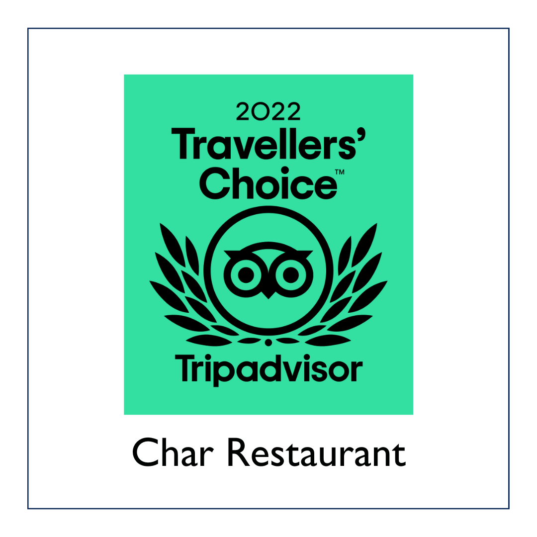 2022 Tripadvisor Travellers' Choice - Char Restaurant