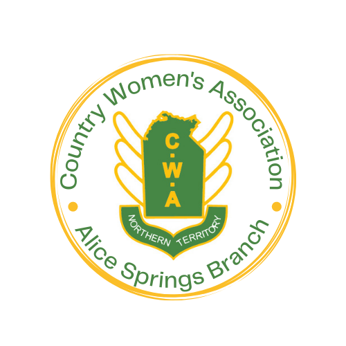 The logo for the country women 's association alice springs branch