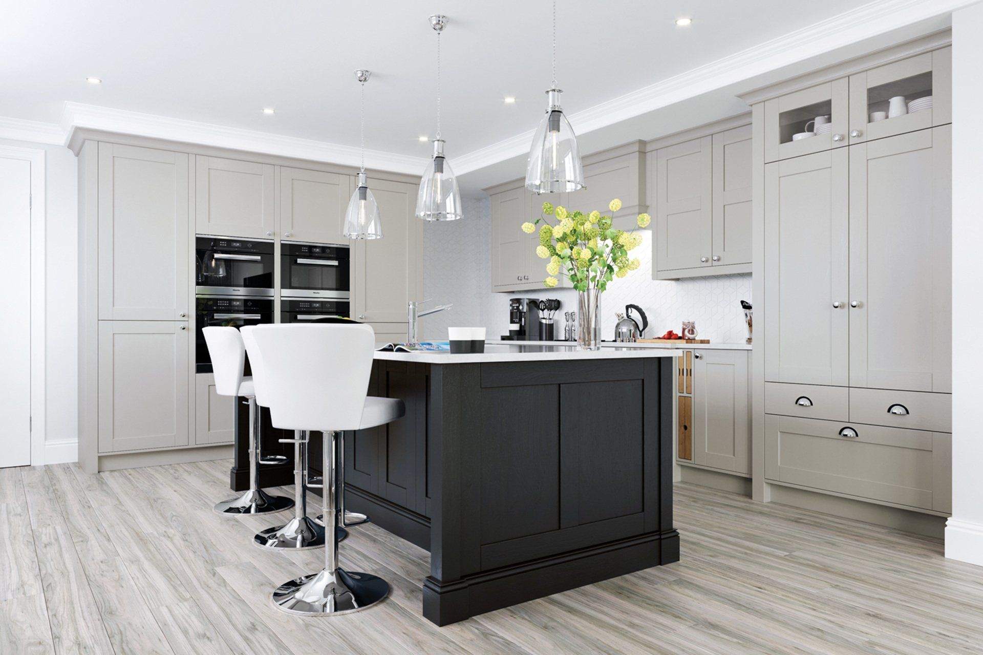 Madison Cashmere and Graphite kitchen