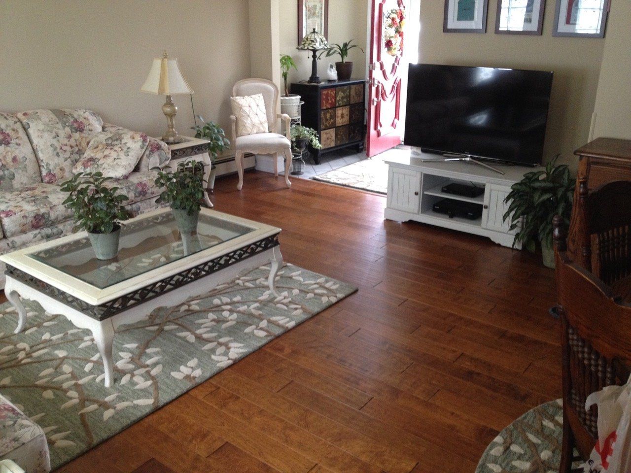 Hardwood Flooring — Flooring on Living Room in Levittown, NY