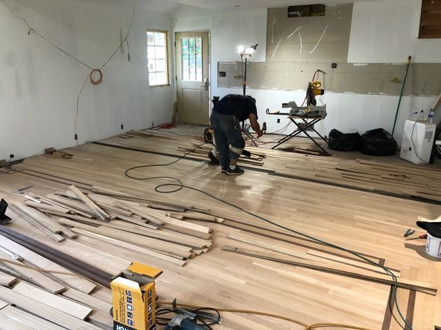 Installation And Nail-Down Of Pre-Finished Wood