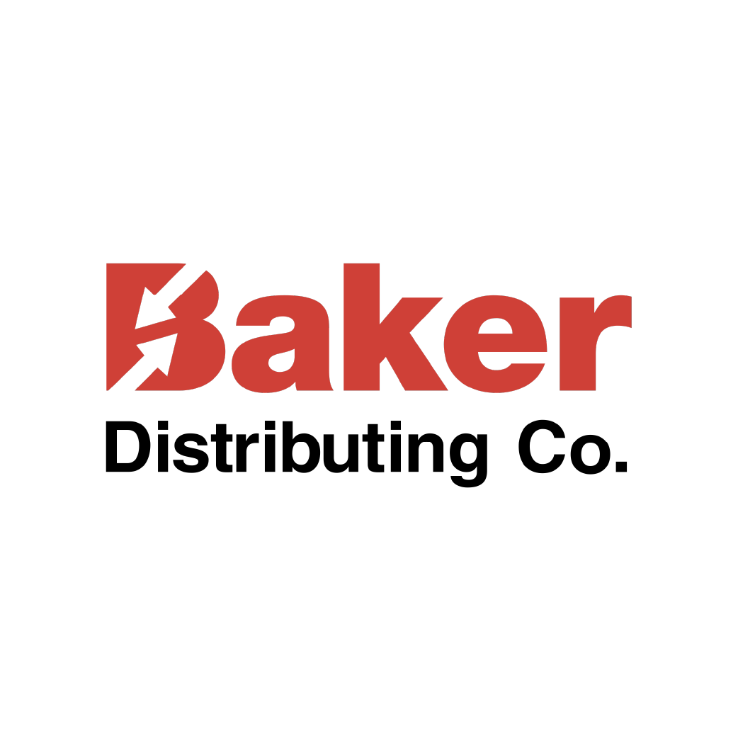 Baker Distributing Co. logo: Red