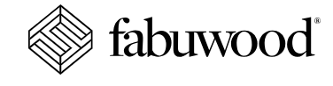 A black and white logo for a company called fabulwood
