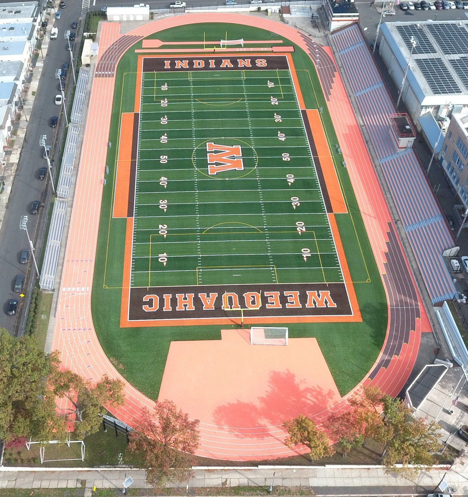 Weequahic High School Untermann Field renovation by CTS Group, Newark Public Schools, Newark, NJ