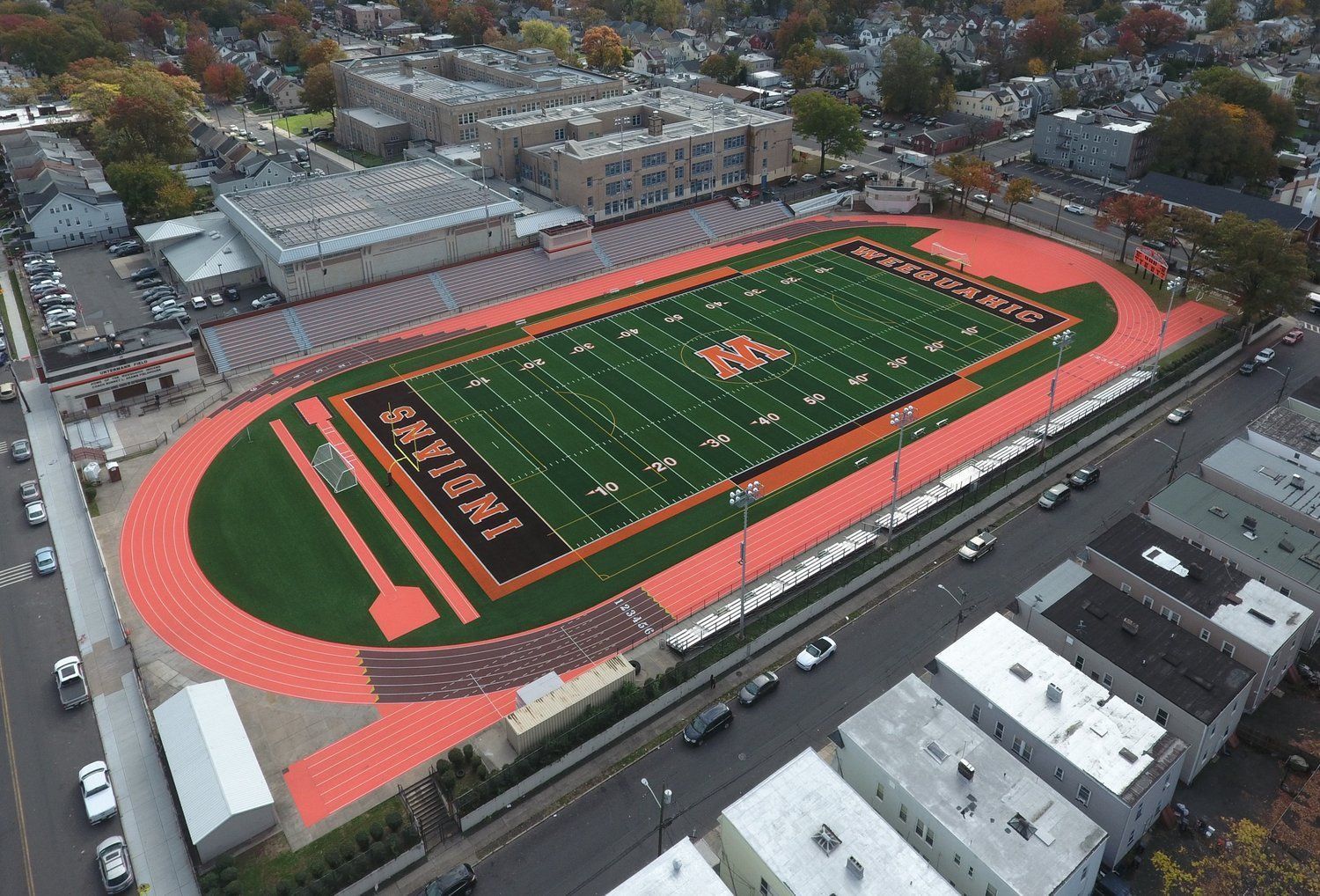 Weequahic High School Untermann Field renovation by CTS Group, Newark Public Schools, Newark, NJ